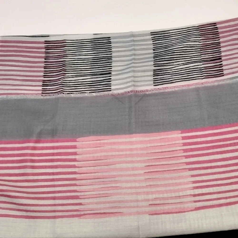 NWT Sher-i Sal Turkish Semi Sheer Frayed Edges Multifunctional Scarf Wrap 483